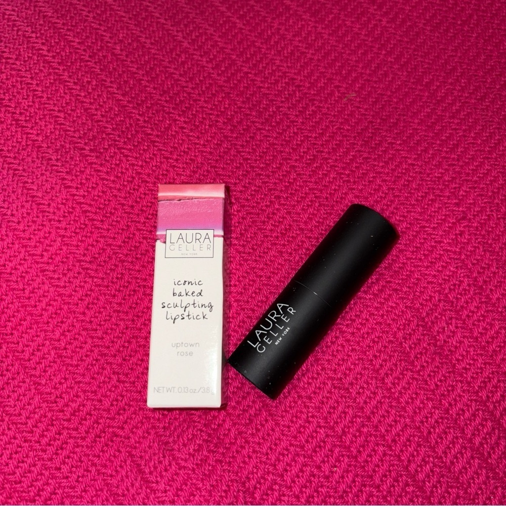 Laura Geller Iconic Baked Sculpting Lipstick Uptown Rose Full Size Boxed